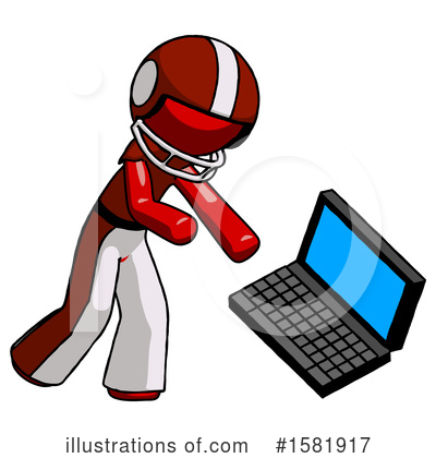 Royalty-Free (RF) Red Design Mascot Clipart Illustration by Leo Blanchette - Stock Sample #1581917