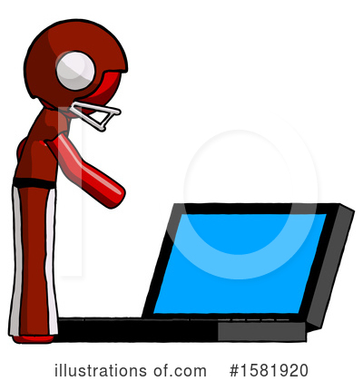 Royalty-Free (RF) Red Design Mascot Clipart Illustration by Leo Blanchette - Stock Sample #1581920