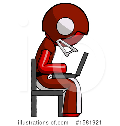 Royalty-Free (RF) Red Design Mascot Clipart Illustration by Leo Blanchette - Stock Sample #1581921