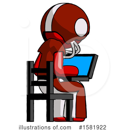 Royalty-Free (RF) Red Design Mascot Clipart Illustration by Leo Blanchette - Stock Sample #1581922