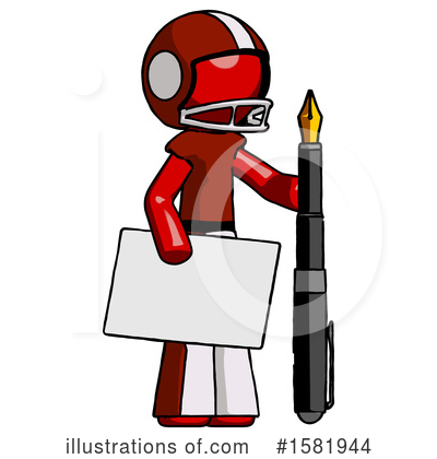 Royalty-Free (RF) Red Design Mascot Clipart Illustration by Leo Blanchette - Stock Sample #1581944