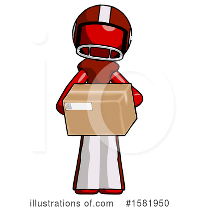 Royalty-Free (RF) Red Design Mascot Clipart Illustration by Leo Blanchette - Stock Sample #1581950