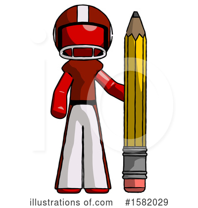 Royalty-Free (RF) Red Design Mascot Clipart Illustration by Leo Blanchette - Stock Sample #1582029