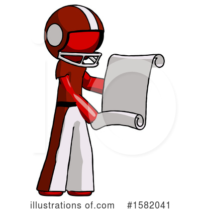 Royalty-Free (RF) Red Design Mascot Clipart Illustration by Leo Blanchette - Stock Sample #1582041