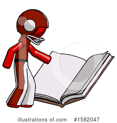 Royalty-Free (RF) Red Design Mascot Clipart Illustration by Leo Blanchette - Stock Sample #1582047