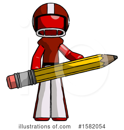 Royalty-Free (RF) Red Design Mascot Clipart Illustration by Leo Blanchette - Stock Sample #1582054
