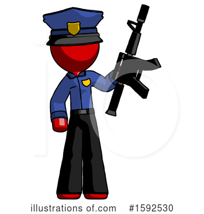Royalty-Free (RF) Red Design Mascot Clipart Illustration by Leo Blanchette - Stock Sample #1592530