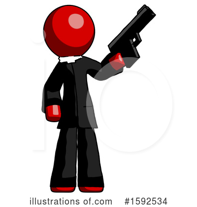 Royalty-Free (RF) Red Design Mascot Clipart Illustration by Leo Blanchette - Stock Sample #1592534