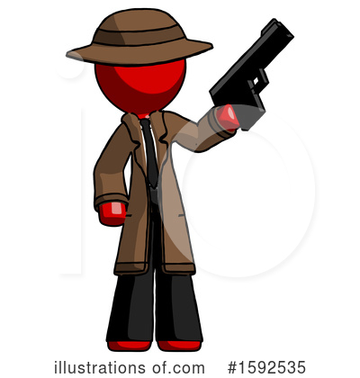 Royalty-Free (RF) Red Design Mascot Clipart Illustration by Leo Blanchette - Stock Sample #1592535
