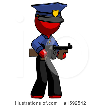 Royalty-Free (RF) Red Design Mascot Clipart Illustration by Leo Blanchette - Stock Sample #1592542