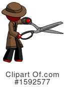 Red Design Mascot Clipart #1592577 by Leo Blanchette