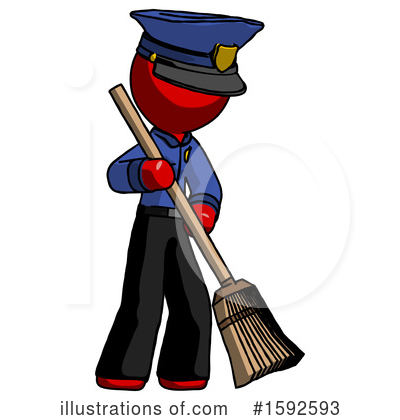 Royalty-Free (RF) Red Design Mascot Clipart Illustration by Leo Blanchette - Stock Sample #1592593