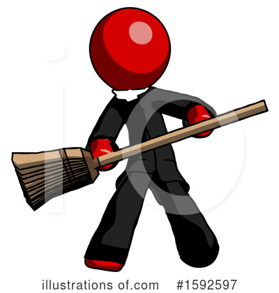 Royalty-Free (RF) Red Design Mascot Clipart Illustration by Leo Blanchette - Stock Sample #1592597