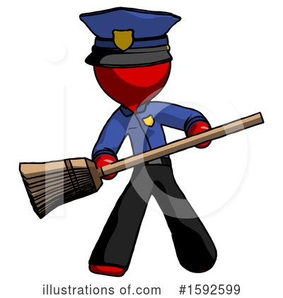 Royalty-Free (RF) Red Design Mascot Clipart Illustration by Leo Blanchette - Stock Sample #1592599