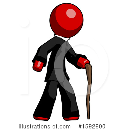 Royalty-Free (RF) Red Design Mascot Clipart Illustration by Leo Blanchette - Stock Sample #1592600
