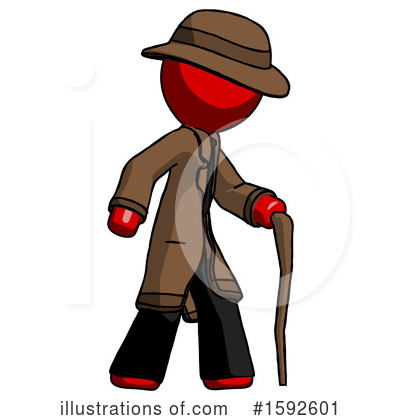 Royalty-Free (RF) Red Design Mascot Clipart Illustration by Leo Blanchette - Stock Sample #1592601