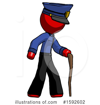 Royalty-Free (RF) Red Design Mascot Clipart Illustration by Leo Blanchette - Stock Sample #1592602