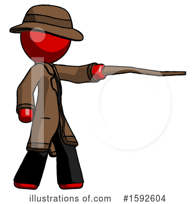 Royalty-Free (RF) Red Design Mascot Clipart Illustration by Leo Blanchette - Stock Sample #1592604