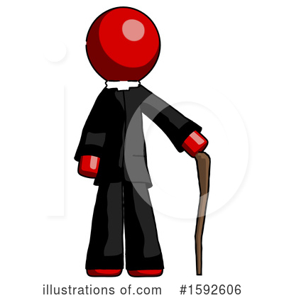 Royalty-Free (RF) Red Design Mascot Clipart Illustration by Leo Blanchette - Stock Sample #1592606