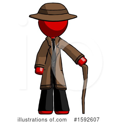 Royalty-Free (RF) Red Design Mascot Clipart Illustration by Leo Blanchette - Stock Sample #1592607