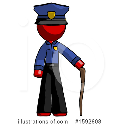 Royalty-Free (RF) Red Design Mascot Clipart Illustration by Leo Blanchette - Stock Sample #1592608