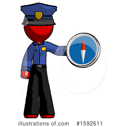 Royalty-Free (RF) Red Design Mascot Clipart Illustration by Leo Blanchette - Stock Sample #1592611