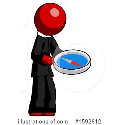 Royalty-Free (RF) Red Design Mascot Clipart Illustration by Leo Blanchette - Stock Sample #1592612