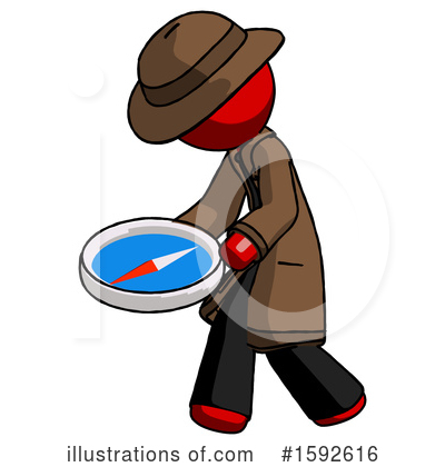 Royalty-Free (RF) Red Design Mascot Clipart Illustration by Leo Blanchette - Stock Sample #1592616