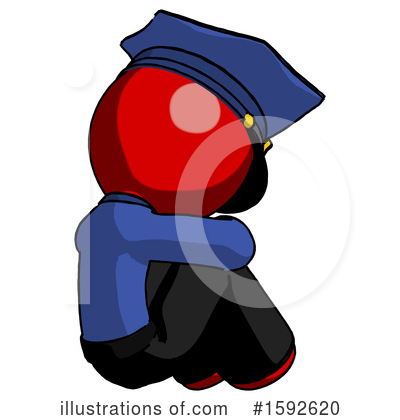 Royalty-Free (RF) Red Design Mascot Clipart Illustration by Leo Blanchette - Stock Sample #1592620