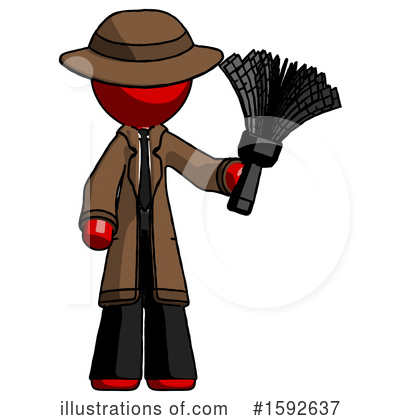 Royalty-Free (RF) Red Design Mascot Clipart Illustration by Leo Blanchette - Stock Sample #1592637