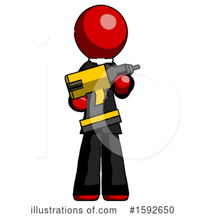 Royalty-Free (RF) Red Design Mascot Clipart Illustration by Leo Blanchette - Stock Sample #1592650