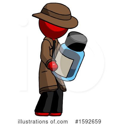 Royalty-Free (RF) Red Design Mascot Clipart Illustration by Leo Blanchette - Stock Sample #1592659
