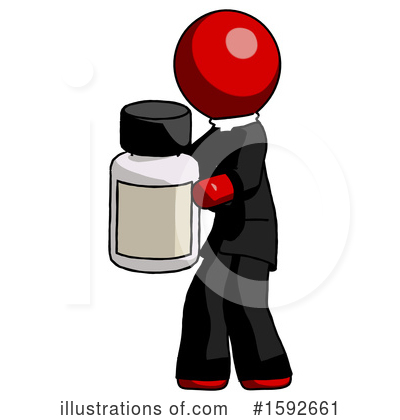 Royalty-Free (RF) Red Design Mascot Clipart Illustration by Leo Blanchette - Stock Sample #1592661