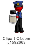 Red Design Mascot Clipart #1592663 by Leo Blanchette