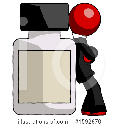 Royalty-Free (RF) Red Design Mascot Clipart Illustration by Leo Blanchette - Stock Sample #1592670