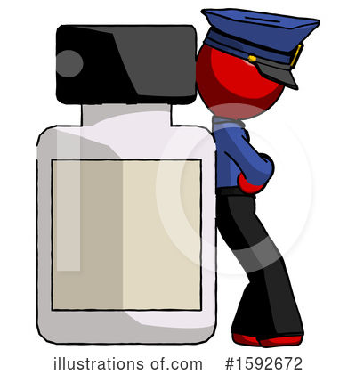 Royalty-Free (RF) Red Design Mascot Clipart Illustration by Leo Blanchette - Stock Sample #1592672