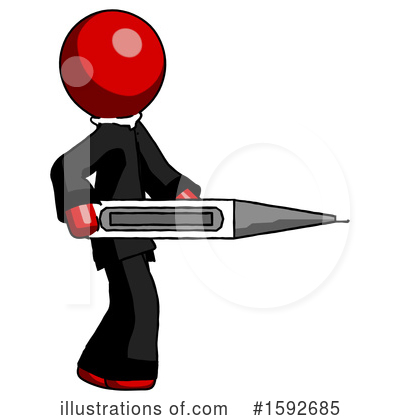 Royalty-Free (RF) Red Design Mascot Clipart Illustration by Leo Blanchette - Stock Sample #1592685