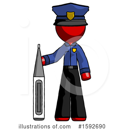 Royalty-Free (RF) Red Design Mascot Clipart Illustration by Leo Blanchette - Stock Sample #1592690