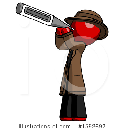 Royalty-Free (RF) Red Design Mascot Clipart Illustration by Leo Blanchette - Stock Sample #1592692