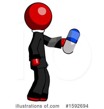 Royalty-Free (RF) Red Design Mascot Clipart Illustration by Leo Blanchette - Stock Sample #1592694