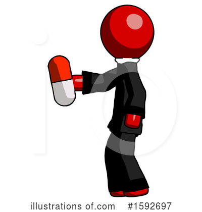 Royalty-Free (RF) Red Design Mascot Clipart Illustration by Leo Blanchette - Stock Sample #1592697