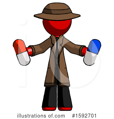 Royalty-Free (RF) Red Design Mascot Clipart Illustration by Leo Blanchette - Stock Sample #1592701