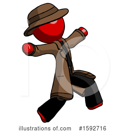 Royalty-Free (RF) Red Design Mascot Clipart Illustration by Leo Blanchette - Stock Sample #1592716