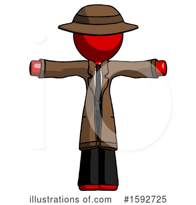Royalty-Free (RF) Red Design Mascot Clipart Illustration by Leo Blanchette - Stock Sample #1592725