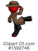 Red Design Mascot Clipart #1592746 by Leo Blanchette