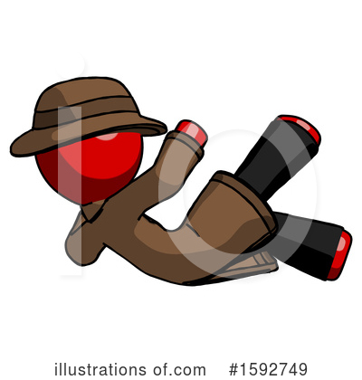Royalty-Free (RF) Red Design Mascot Clipart Illustration by Leo Blanchette - Stock Sample #1592749