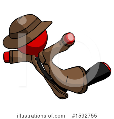 Royalty-Free (RF) Red Design Mascot Clipart Illustration by Leo Blanchette - Stock Sample #1592755