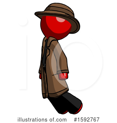Royalty-Free (RF) Red Design Mascot Clipart Illustration by Leo Blanchette - Stock Sample #1592767