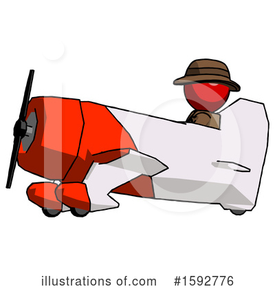 Royalty-Free (RF) Red Design Mascot Clipart Illustration by Leo Blanchette - Stock Sample #1592776