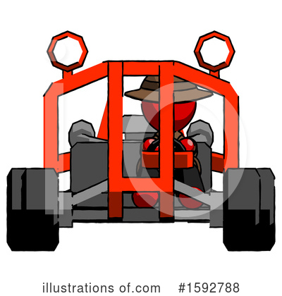 Royalty-Free (RF) Red Design Mascot Clipart Illustration by Leo Blanchette - Stock Sample #1592788